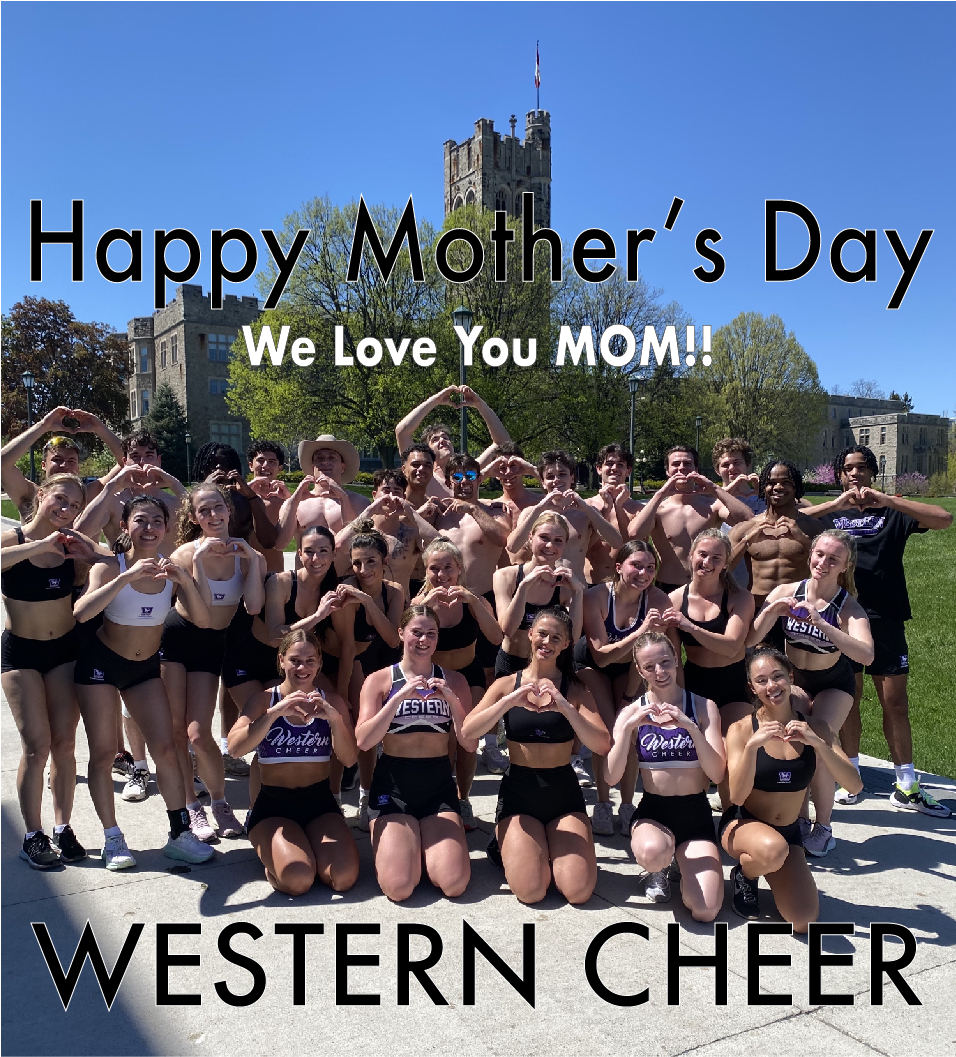 A quick WE LOVE YOU MOM from Western Cheer! Only 118 days you the Home Opener and Tailgate!!.
#westernUniversity, #Westermustangs, #OUA, #wholeheart_wellness, #cbvisage, #alibiroadhouse, #PowerCheerGym