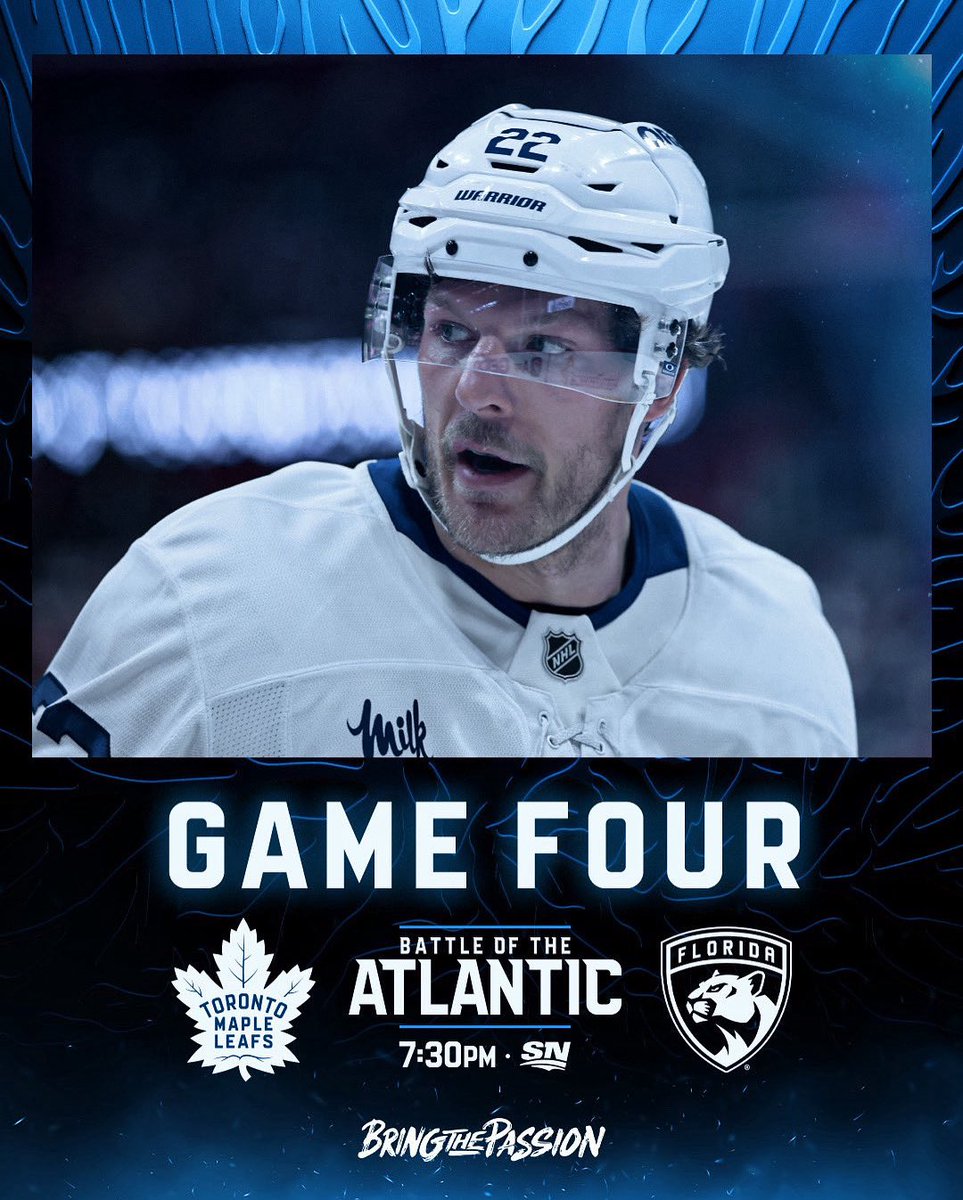 The boys are in Florida tonight for a BIG Game 4! Tag your mom and predict the score. #GoLeafsGo #leafsforever #BringThePassion