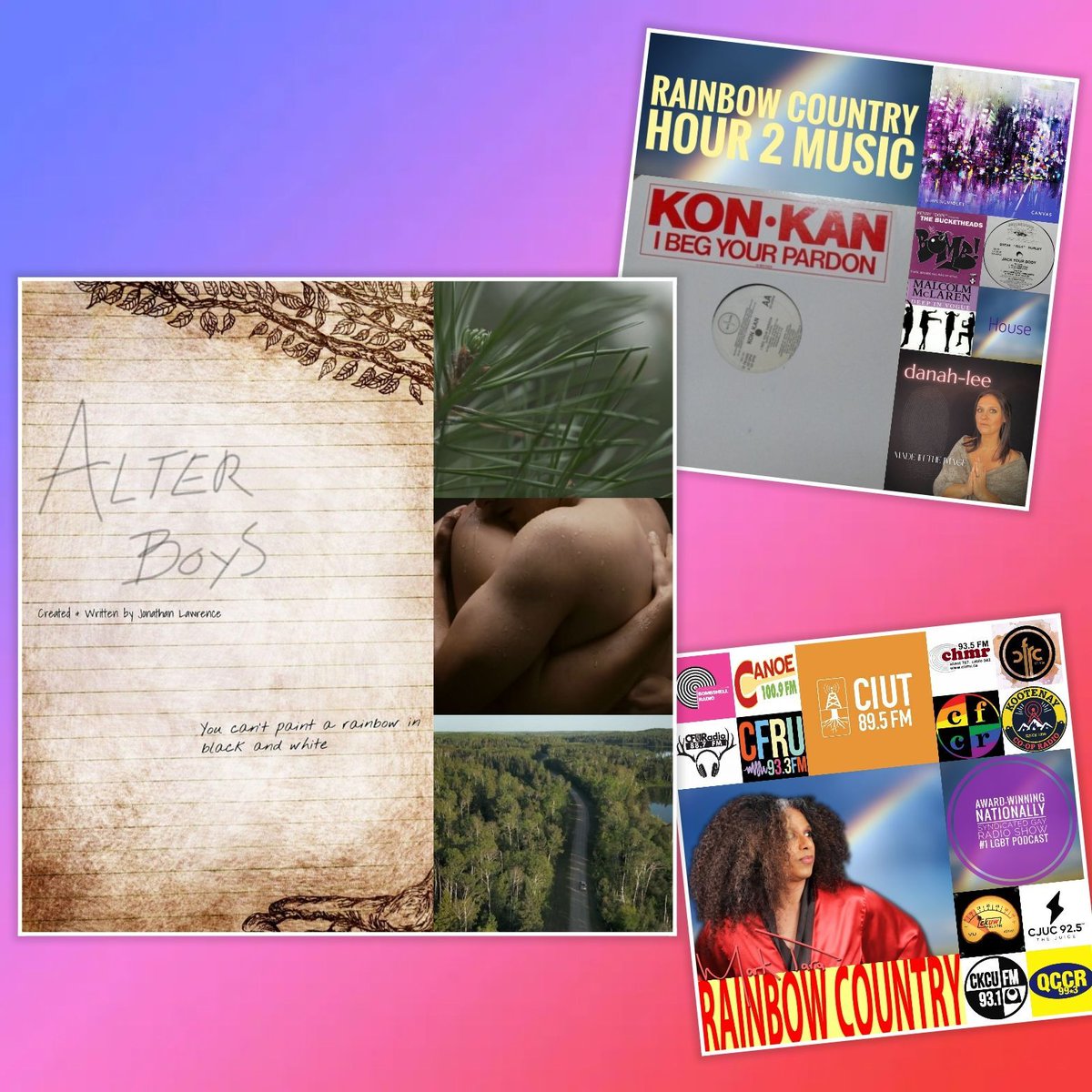 MarkTaraMusic's tweet photo. RainbowCountry🌈
TONIGHT ON AIR! 11PM Atlantic
#AtlanticCanada &amp; #ThePrairies
🌈
HR 1 Through A #Queer Lens
🌈
HR 2 #Music
@Barryharrisprod @producerpete2 @danahleemusic
🌈
TUNEin
@RadioQccr
@ckuw @CFCRSaskatoon https://t.co/H5WVLWToz5