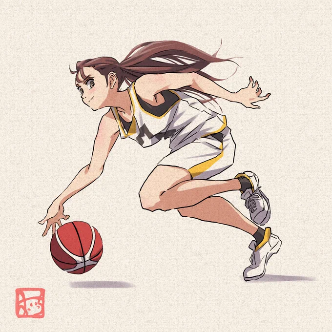 #部活をがんばる女の子 シリーズ「バスケットボール部」 