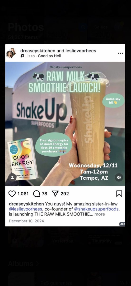 🚨 The US Surgeon General nominee Casey Means promoting raw milk smoothies (company run by her sister in law) 🥴

It’s completely wild and unethical that a medical professional (non-practicing) would advocate for something that has NO proven benefit above pasteurised milk… yet