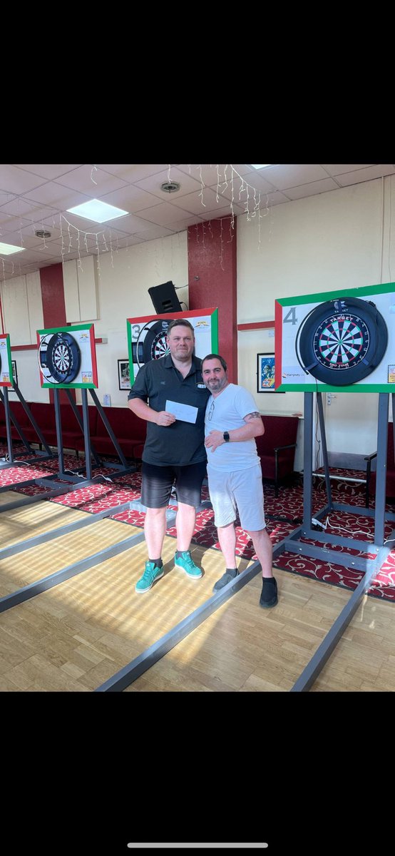 Nice comp win yesterday and runner up in vault tonight. Best recorded ave hit tonight plus another 100+ in there. Only 4 legs but these were back to back so consistency was there. No more darts now though for the rest of the month. Ibiza Saturday 🌞