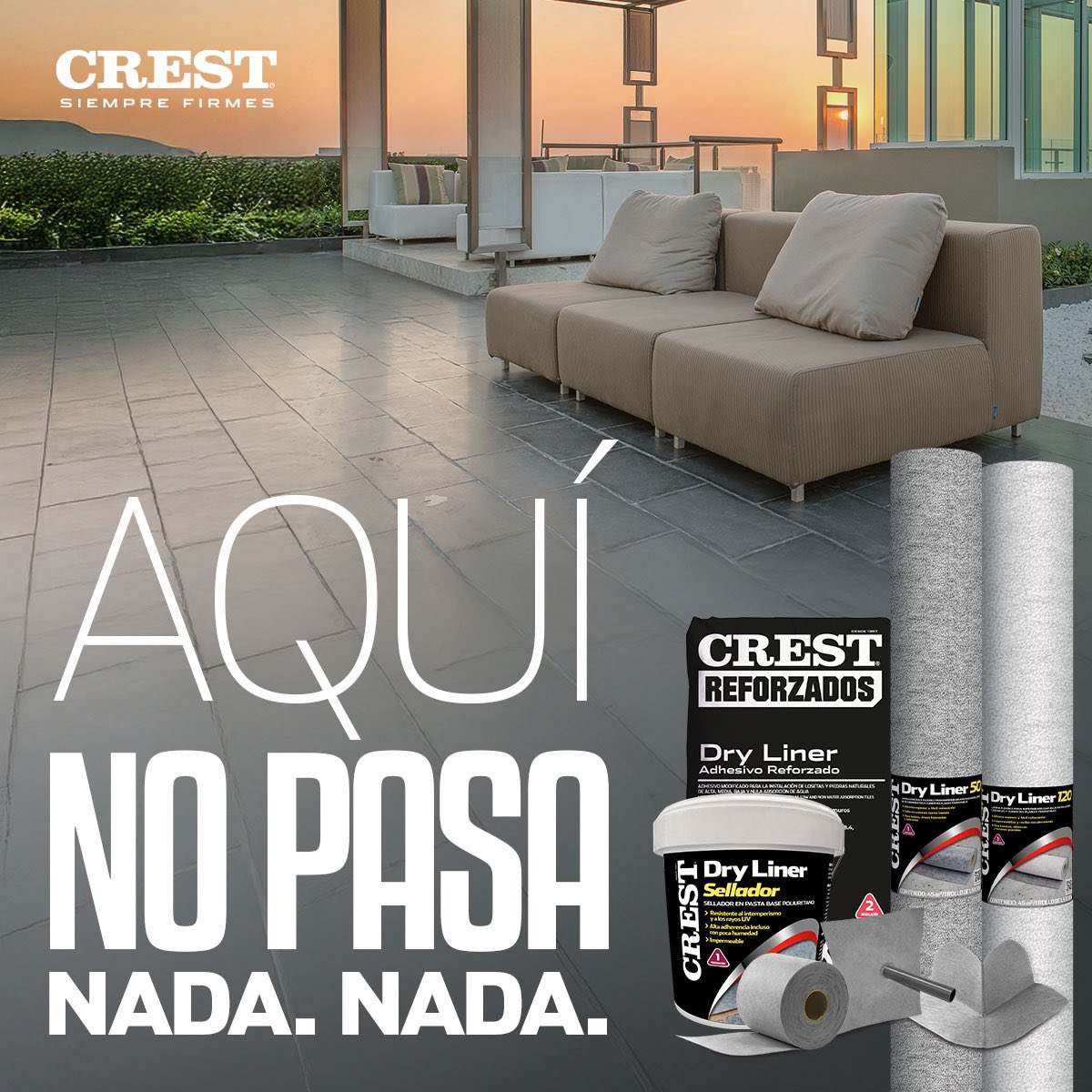 CRESTMx's tweet image. Ustedes nos ven muy tranquilos y todo 😌 pero en realidad es que el poder adhesivo e impermeable de CREST Dry Liner trabaja de manera impresionante evitando el traspaso de humedad en zonas expuestas al contacto con el agua. 💦🛡️🏠.

#CREST #Impermeabiliza #Impermeable