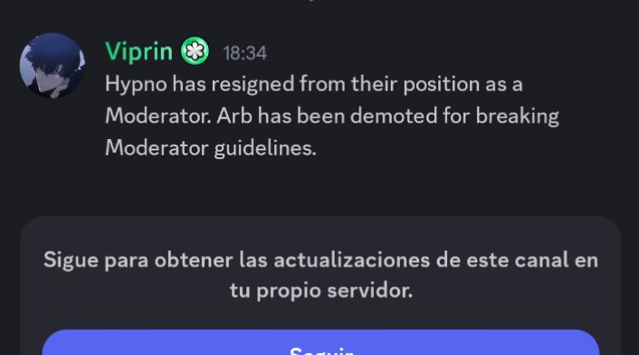 I never surprise at any unmoderation, but I am curious about arb's unmoderation