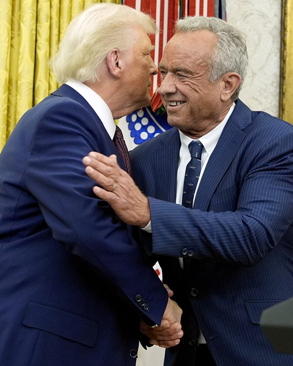 RFK Jr. deserves a MILLION "Thank You's" from every MAGA patriot after President Trump announced he's cutting drug prices by 80%.

THANK YOU, PRESIDENT TRUMP &amp; RFK JR!