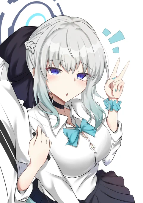 制服姿のモルガン
#FGO #Morgan 