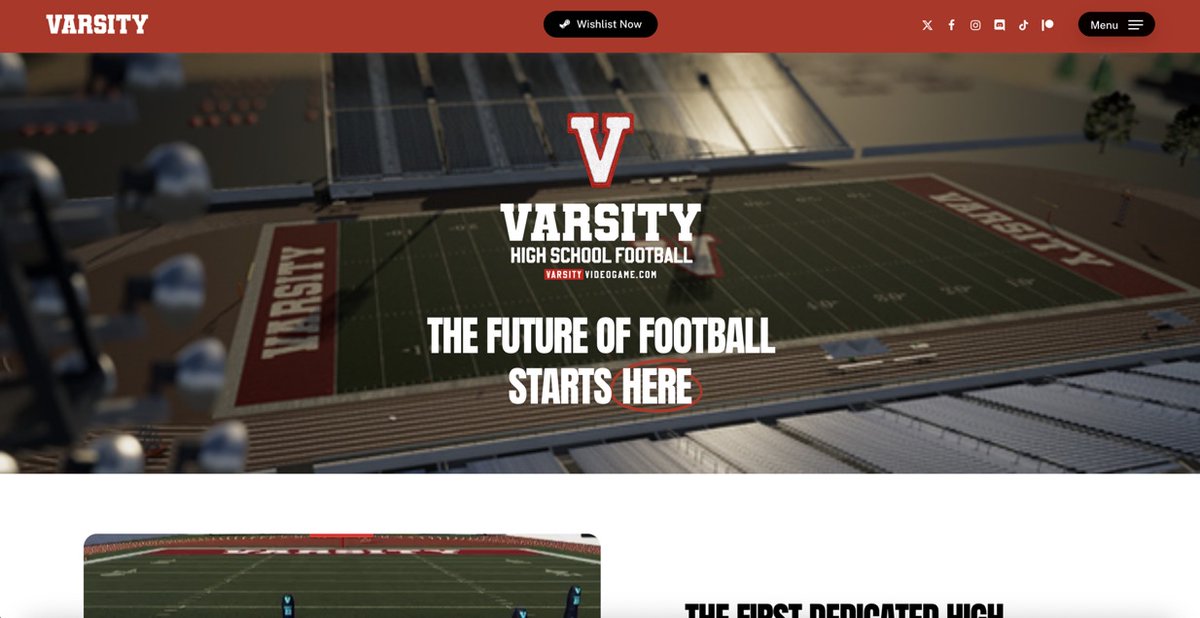 Varsity - High School Football Video Game tweet media