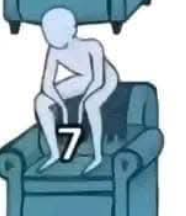 setzt sich jemand anders auch übertrieben gerne so aufs sofa, oder bin ich einfach disabled?