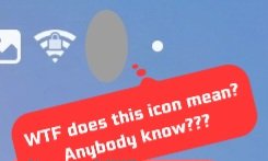 This stupid grey oval keeps popping up in my status bar. Can anyone tell me what this is? 
#SamsungPhone
#StatusBarIcons
#StatusBar
#GreyOval
#GrayOval
#AndroidStatusBar
#AndroidStatusBarSymbols
#AndroidPhone
#PhoneQuirks
#Android