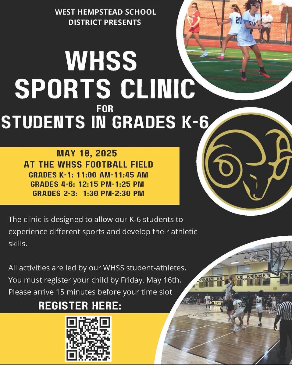 May 16th. Something for everyone! #FamilyFun #WHe <a href="/WHChestnut/">WHChestnut</a>
<a href="/CornwellAveES/">CornwellAveES</a> <a href="/WHGWashington/">WHGW</a> <a href="/wh_secondary/">WH Secondary School</a> @whrams_athletics <a href="/WhufsdD/">WHUFSD STEM Department</a>
<a href="/WHHumanities/">WHUFSDHumanities</a> <a href="/FpcaWest/">West Hempstead Fine, Performing & Culinary Arts</a> <a href="/WH_ENL/">West Hempstead ENL</a> <a href="/WHRamTech/">West Hempstead Instructional Technology</a> @wh_pps