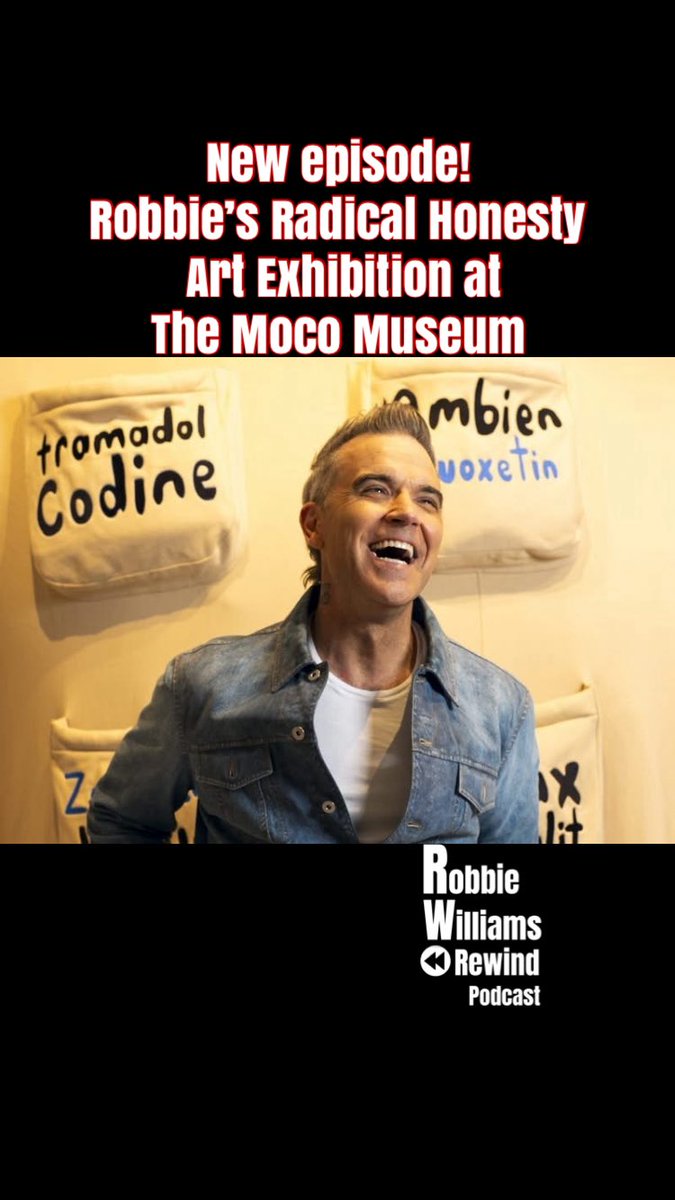 rewindrobbie's tweet photo. Our new episode is out now on all podcast platforms!
We share what it was like to attend @robbiewilliams’s Radical Honesty Art Exhibition at the Moco Museum in London!
#robbiewilliams #mocomuseum #radicalhonesty
https://t.co/uI4d2ySAuA https://t.co/SuZ6Q7XHbI