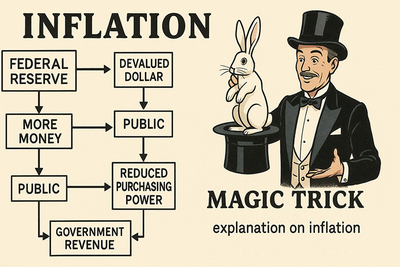 pmi_ky's tweet image. 🎩💸 Inflation is the Fed’s greatest trick — devaluing your money without you noticing. See how the illusion works 👇

blog.pmi.ky/2025/05/10/the… 

#BullionPMI #Inflation #HiddenTax #FederalReserve #MagicOfMoney