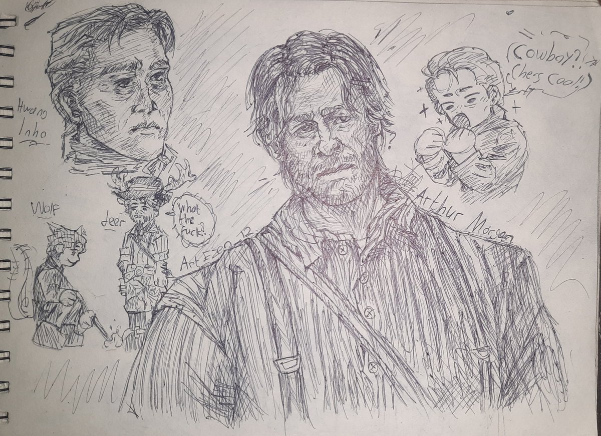 EzenArt's tweet photo. Drawing #hwanginho and #arthurmorgan cus.. im bored at night.
#squidgame #readdeadredemption2 #fanart #art #drawing https://t.co/2yphXnmmvA