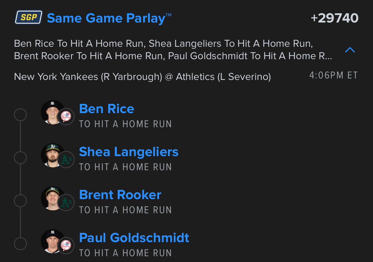 Skunkii_Plays's tweet photo. Yankees A’s lotto https://t.co/EWqWmXFM0R
