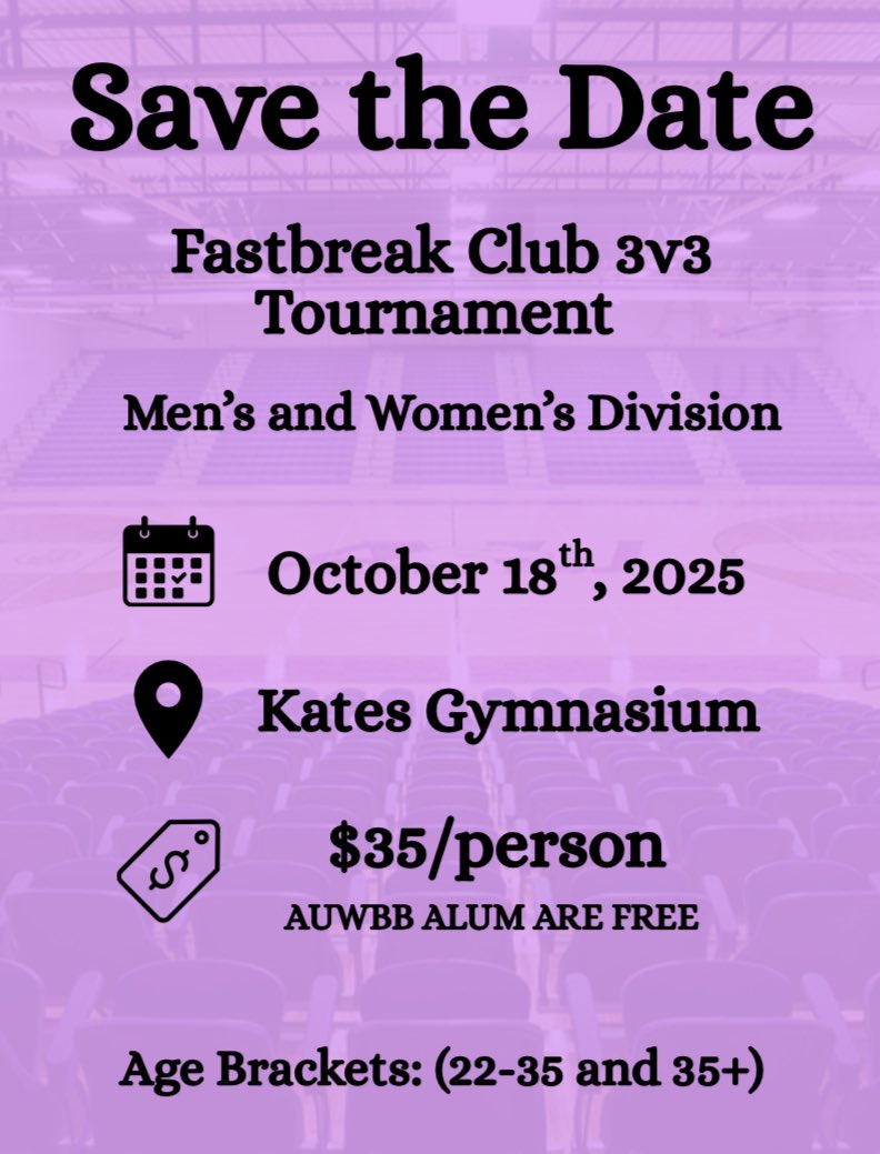 Ashland Womenโs Basketball (@ashlandwbb) on Twitter photo ๐๐๐๐๐๐๐๐๐๐ ๐๐
๐๐๐๐๐๐๐๐๐ ๐๐๐ ๐๐๐๐๐๐๐๐ ๐
๐๐ ๐๐๐๐ ๐!
Introducing a womenโs AND menโs division!
๐๐๐๐ ๐๐๐๐ ๐๐๐๐๐๐๐๐๐! See you in Kates Gym on October 18th!!
๐๐ฆ
๐๐ ๐๐๐๐๐๐๐๐๐๐ ๐๐
๐๐๐๐๐๐๐๐๐ ๐๐๐ ๐๐๐๐๐๐๐๐ ๐
๐๐ ๐๐๐๐ ๐!
Introducing a womenโs AND menโs division!
๐๐๐๐ ๐๐๐๐ ๐๐๐๐๐๐๐๐๐! See you in Kates Gym on October 18th!!
๐๐ฆ
๐๐