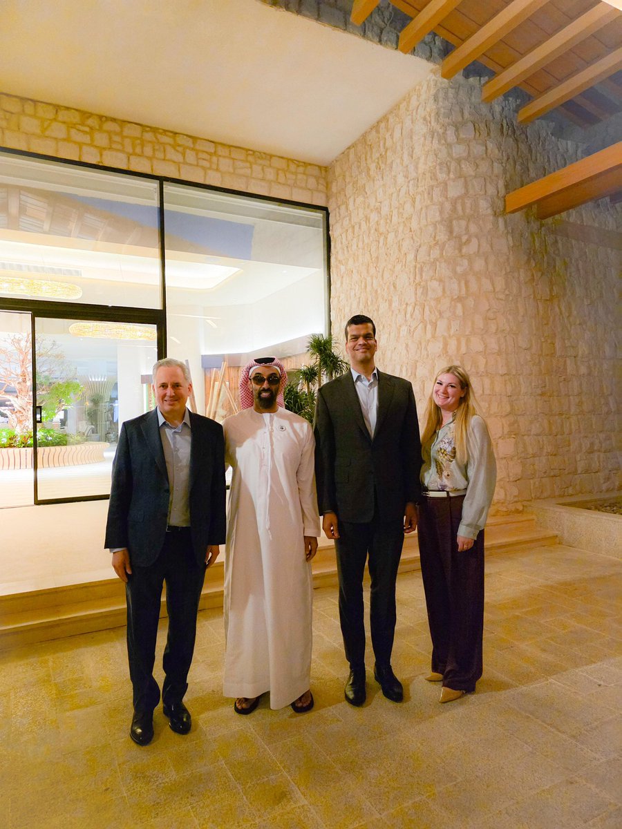 I discussed with <a href="/davidsacks47/">David Sacks</a>, White House Senior Advisor for AI and Crypto, ways to strengthen bilateral cooperation in AI innovation.
 
Our discussion reflects the ongoing momentum in UAE-U.S. economic relations, where collaboration in advanced technologies serves as a