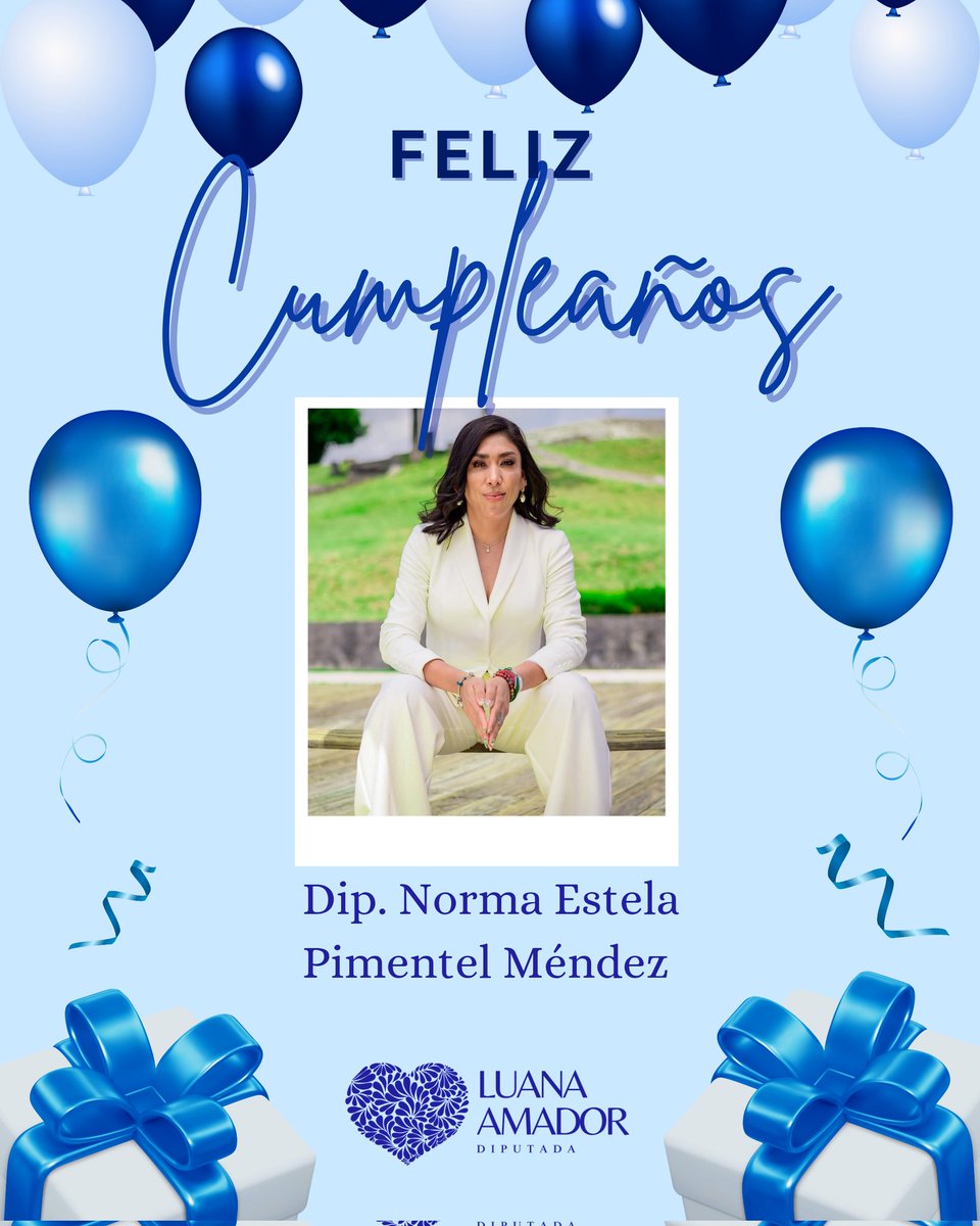 Luana Amador Vallejo (@luana_amadorv) on Twitter photo Estimada Diputada <a href="/NormaPimentelMx/">Dra. Norma Pimentel</a> compañera de la Comisión de Atención a Personas con Discapacidad, mis mejores deseos en este dia. Estimada Diputada <a href="/NormaPimentelMx/">Dra. Norma Pimentel</a> compañera de la Comisión de Atención a Personas con Discapacidad, mis mejores deseos en este dia.