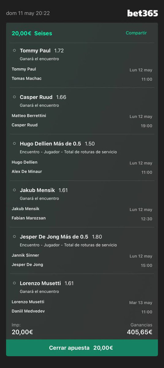 Nebot365's tweet image. Ultímamente estamos flojos con las combis de tenis pero mañana cambiamos esto✅

Cuota 20 que me gusta mucho 😈 

Por el canal como siempre las ‘seguras’👇