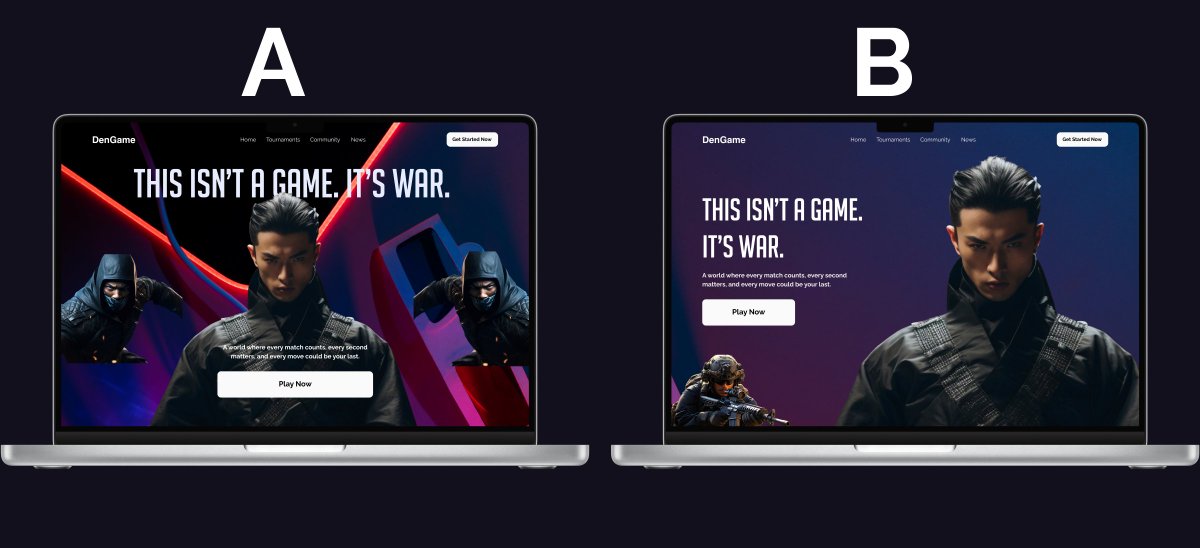 Day 7 of my 20-Day UI Challenge!

I designed 2 hero sections for a Gaming Platform 🎯
Both dark, daring, and built to dominate 🎮
Which one wins for you?
⚔️ A or B?
Drop your choice below 

#UIDesign #Figma #GamingPlatform #UXDesign #GameUI #DesignChallenge #Day7 #GameDev