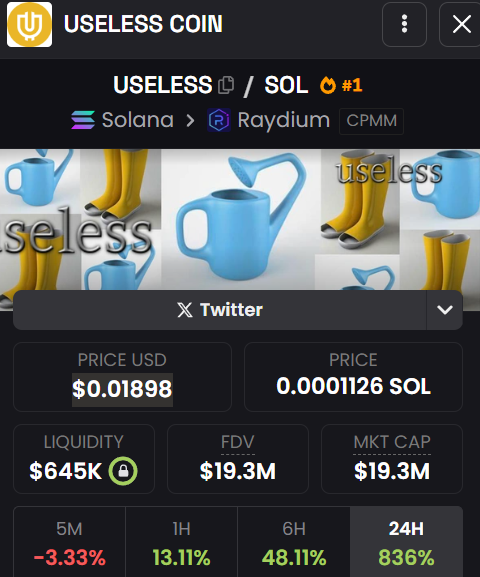 StrawberryAnon🍓 (@cryptoberryanon) on Twitter photo #USELESS — another meme born from the Bonk Guy lore — just launched on <a href="/bonk_fun/">letsBONK.fun</a> ⚙️
Another 100M play brewing on LetsBonk?
Or is this the beginning of the end for Pump.fun supremacy?
Decide for yourself 👇CA:Dz9mQ9NzkBcCsuGPFJ3r1bS4wgqKMHBPiVuniW8Mbonk #USELESS — another meme born from the Bonk Guy lore — just launched on <a href="/bonk_fun/">letsBONK.fun</a> ⚙️
Another 100M play brewing on LetsBonk?
Or is this the beginning of the end for Pump.fun supremacy?
Decide for yourself 👇CA:Dz9mQ9NzkBcCsuGPFJ3r1bS4wgqKMHBPiVuniW8Mbonk
