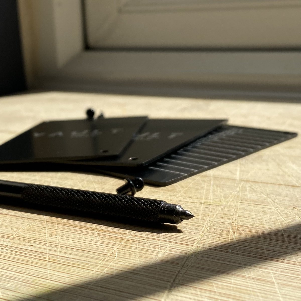 1️⃣ Grab a Vault Pro X steel seed plate 
2️⃣ Get your seed phrase ready
3️⃣ Etch your seed into steel using the included metal etching tool. Metal on metal creates a permanent mark! 
4️⃣ Double check each word and its spelling, accuracy is everything.
5️⃣ Store your freshly etched