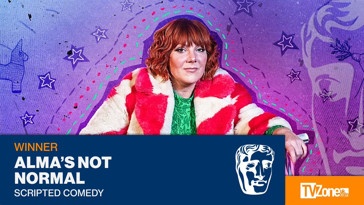 tvukzone's tweet photo. BAFTA WINNER
Scripted Comedy
Winner - #AlmasNotNormal, BBC Two
#BAFTAs #BAFTATVAwards https://t.co/TWczvgdnld
