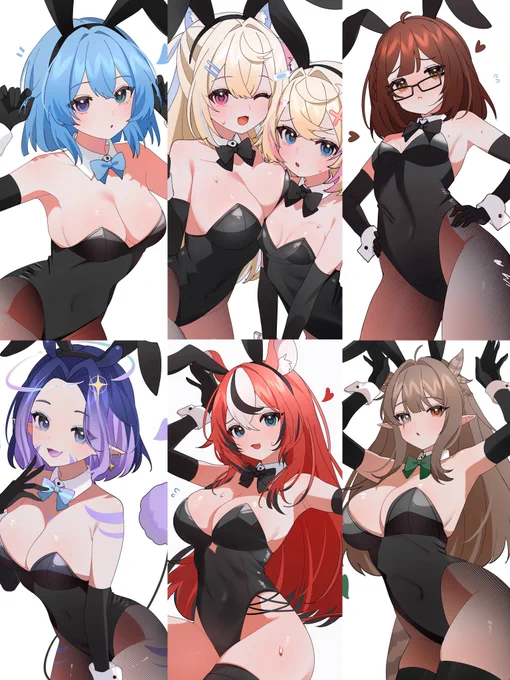 My bunny girl commissions are currently open for five slots! If you're interested, you can commission directly on VGEN! If it's a duo piece, please include detailed references! Thank you (The link is in the comments!)