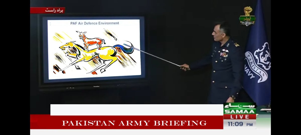 Atheist_Krishna's tweet photo. Pakistan Army Briefing. https://t.co/IV7DGpdEFx
