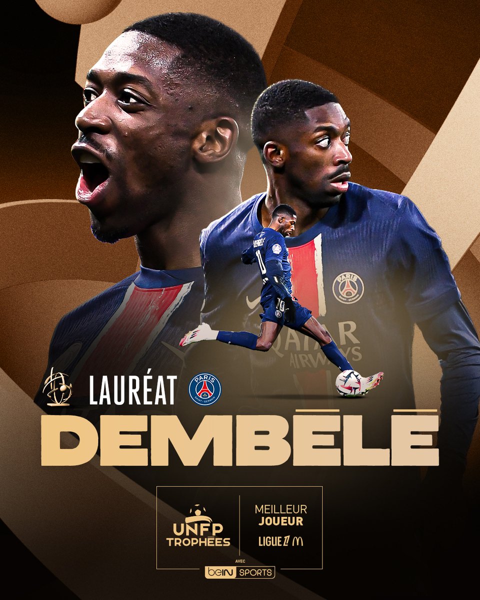 UNFP (@unfp) on Twitter photo Cette saison, le génie est sorti de sa lampe et l'on a vu le vrai <a href="/dembouz/">Ousmane Dembélé</a> 😤
Performant, décisif, régulier, toujours dribbleur de génie, le meilleur espoir de 2016 a été exceptionnel et il est plébiscité comme il se doit...
Il est le lauréat du Trophée UNFP du meilleur joueur Cette saison, le génie est sorti de sa lampe et l'on a vu le vrai <a href="/dembouz/">Ousmane Dembélé</a> 😤
Performant, décisif, régulier, toujours dribbleur de génie, le meilleur espoir de 2016 a été exceptionnel et il est plébiscité comme il se doit...
Il est le lauréat du Trophée UNFP du meilleur joueur