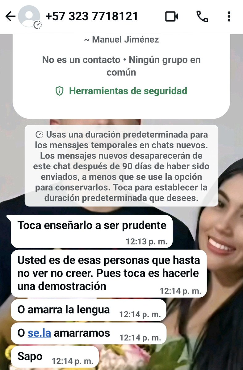 Pongo en conocimiento de las autoridades y en especial al alcalde <a href="/AlejandroChar/">Alejandro Char</a> de las amenazas de las cuales estoy siendo objeto. 
Le pido a la <a href="/FLIP_org/">Fundación para la Libertad de Prensa (FLIP)</a> y a todas las agremiaciones periodistacas pronunciarse al respecto. 
Al presidente <a href="/petrogustavo/">Gustavo Petro</a> y al a la <a href="/PoliciaBquilla/">Policía Metropolitana de Barranquilla</a>.