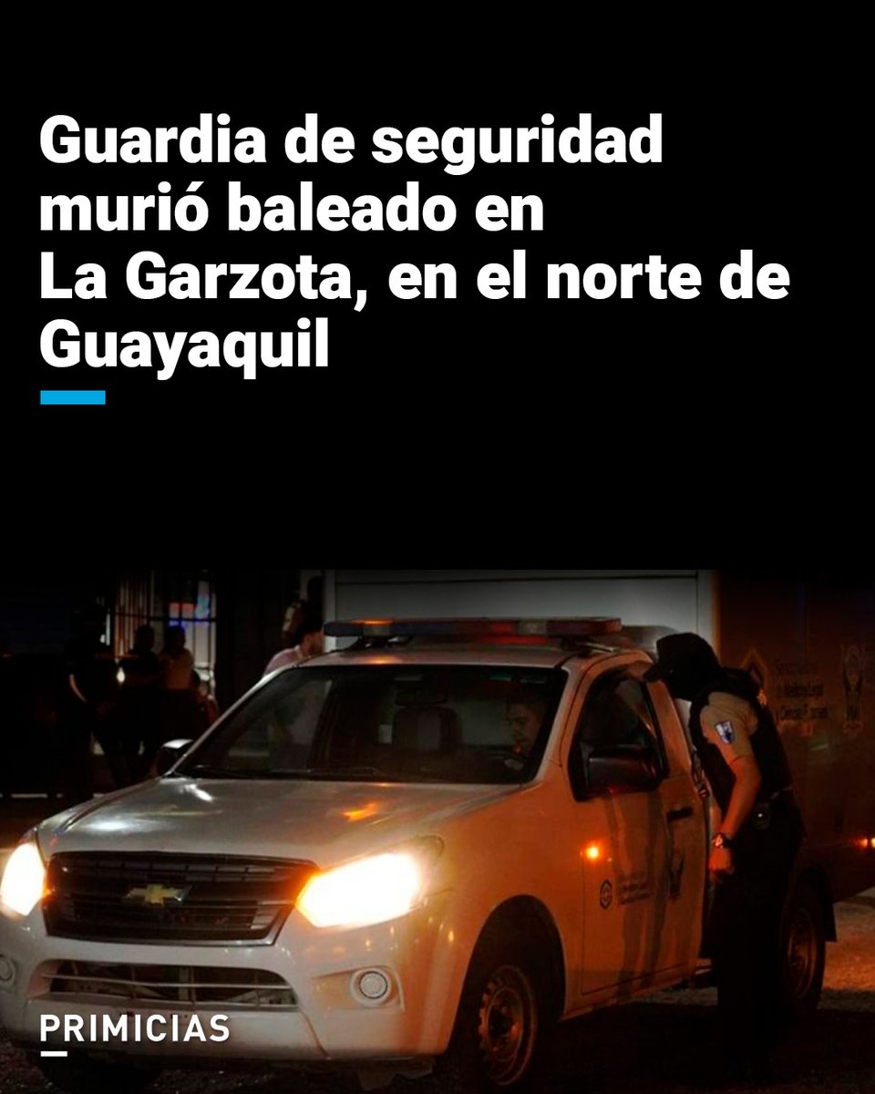 El ataque se registró en horas de la noche; la Policía investiga los móviles de esta nueva muerte violenta en Guayaquil. prim.ec/1mSh50VQEbo