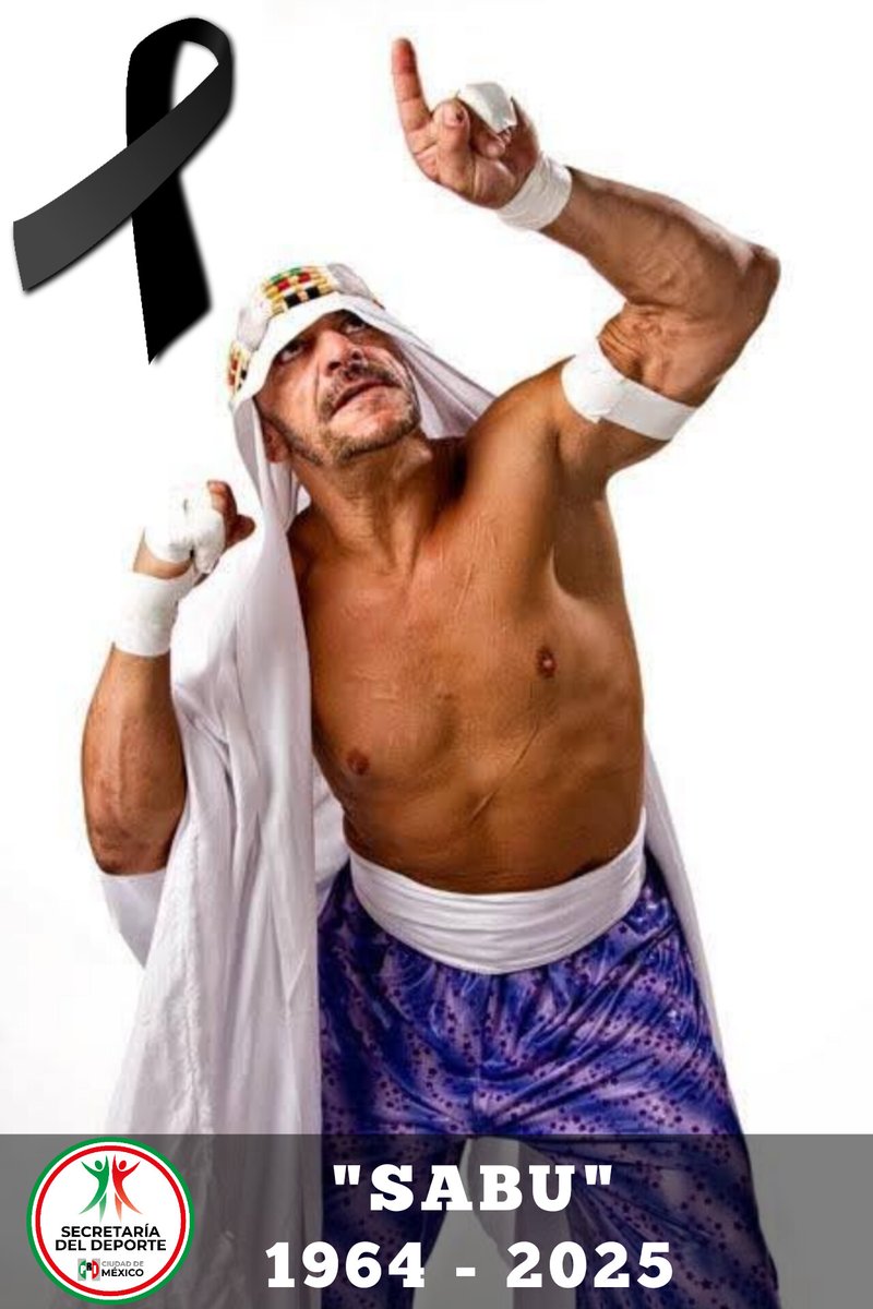 Muere Terry Brunk mejor conocido como Sabu, ícono de la lucha libre extrema, falleció dejando una huella profunda tanto en el ámbito internacional como en México, donde fue admirado por su estilo arriesgado y revolucionario. <a href="/PRICDMX_/">PRI Ciudad de México</a> <a href="/PRI_Nacional/">PRI</a> <a href="/BetanzosOficial/">Israel Betanzos C.</a> <a href="/AngelDeport/">Angel Marquez Garcilazo</a>