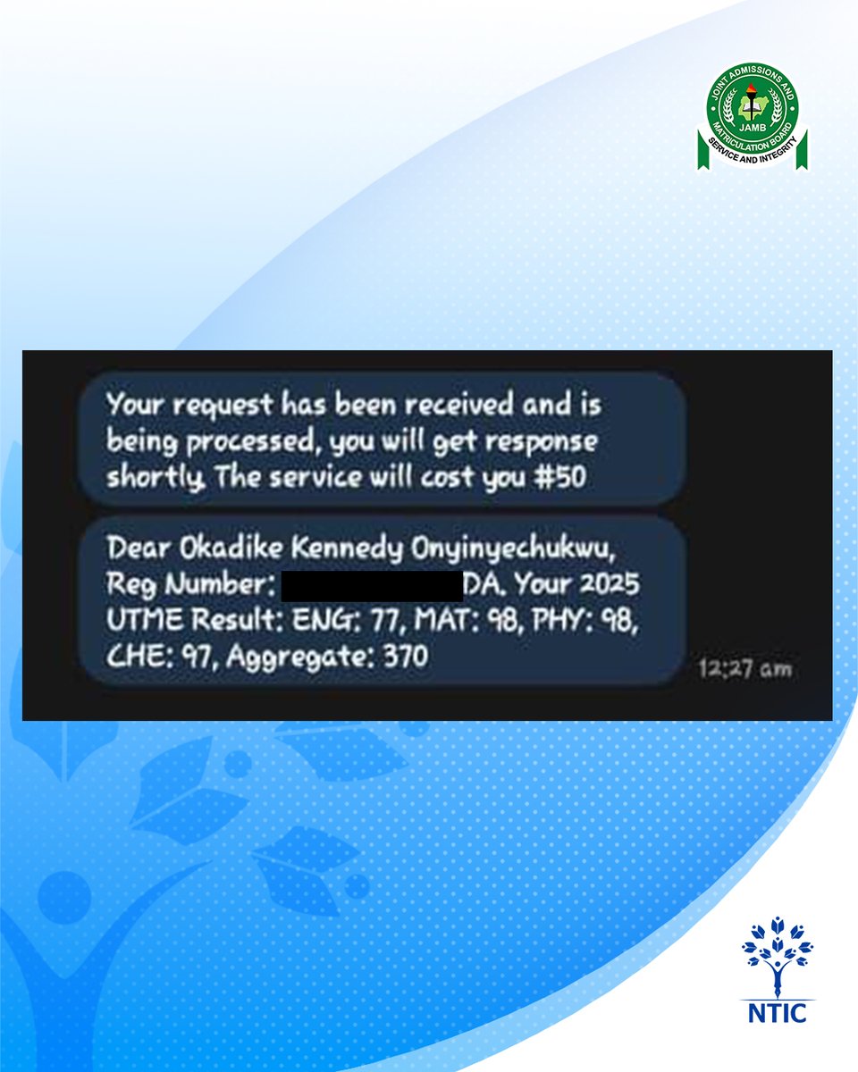 nticedung's tweet photo. BIG NEWS!! 

NTIC School student Kennedy Onyinyechukwu Okadike has scored an incredible 370 in the JAMB Exam!
This outstanding achievement is a testament to hard work, dedication, and the unwavering support from our amazing teachers, parents, and school management.

#JAMB #NTIC https://t.co/6IXe5tO3Ez
