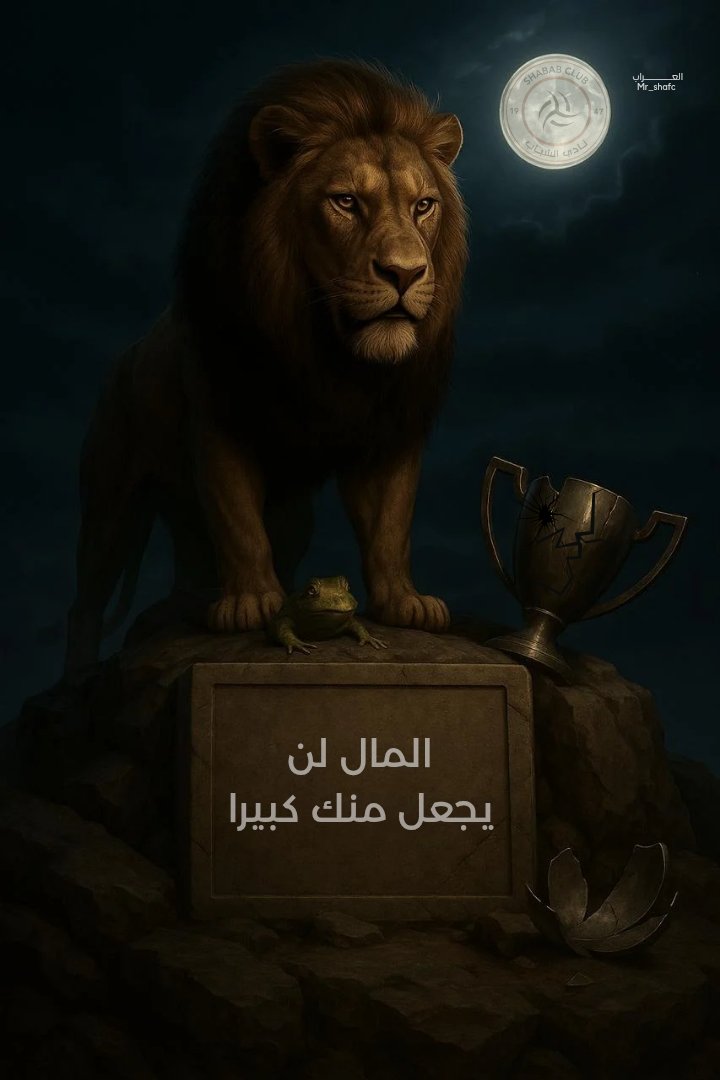 المال لن يجعل منك كبيرا ... <a href="/ALAHLI_FC/">النادي الأهلي السعودي</a> 

🎨