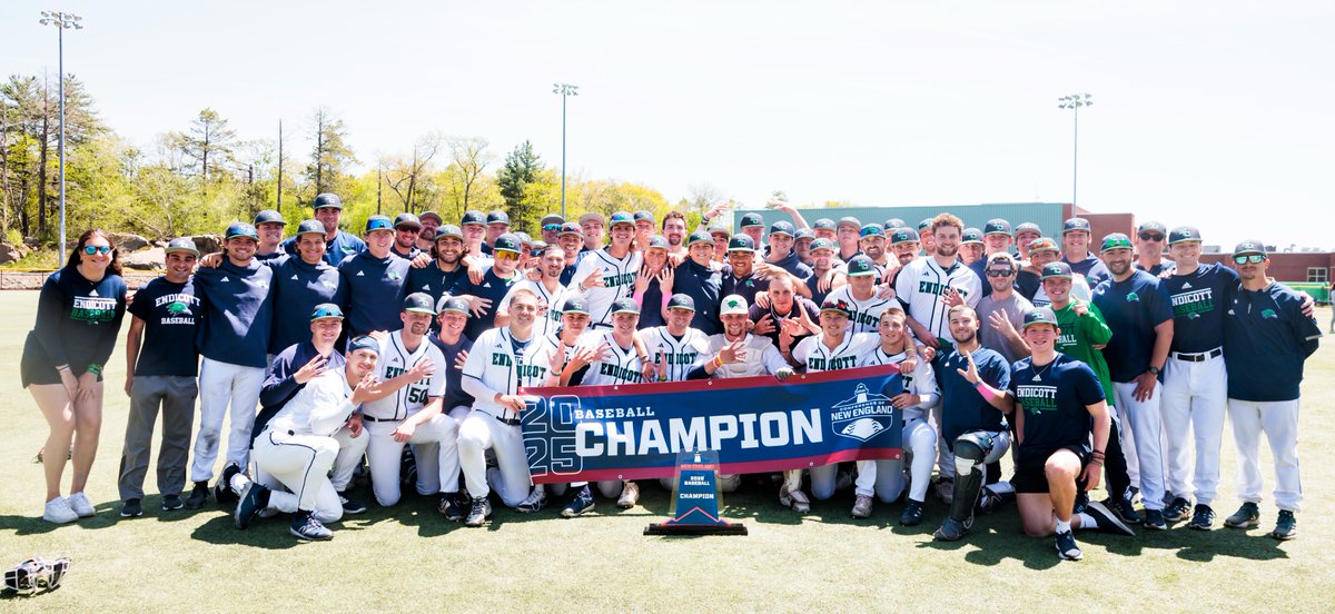 Endicott Athletics (@ecgulls) on Twitter photo CNE CHAMPIONSHIP: Stellar Pitching, Defense Leads No. 3/4 <a href="/EndicottBASE/">Endicott Baseball</a> Past Nichols, 3-0
STORY ➡️ ecgulls.com/x/h8rxm
NOTES
* Zach Stephenson was named the 2025 CNE Tournament Most Outstanding Player CNE CHAMPIONSHIP: Stellar Pitching, Defense Leads No. 3/4 <a href="/EndicottBASE/">Endicott Baseball</a> Past Nichols, 3-0
STORY ➡️ ecgulls.com/x/h8rxm
NOTES
* Zach Stephenson was named the 2025 CNE Tournament Most Outstanding Player