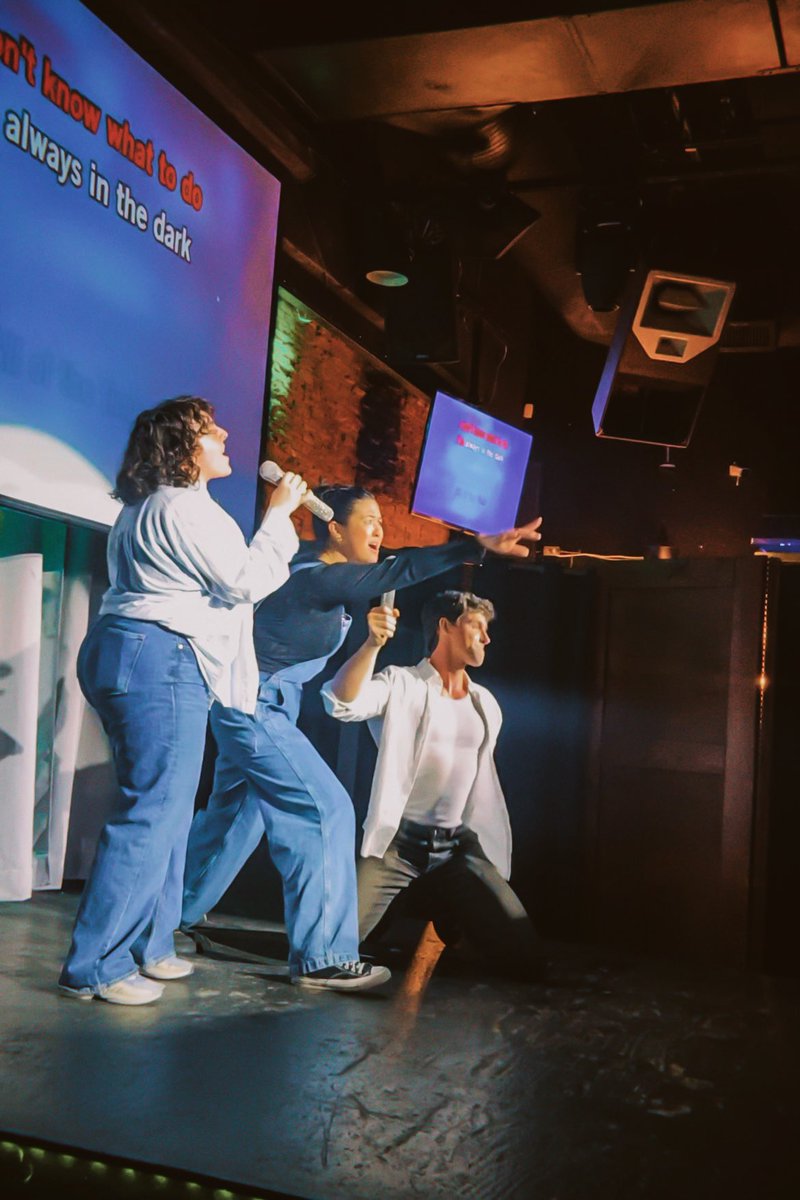 Very subtle karaoke performance