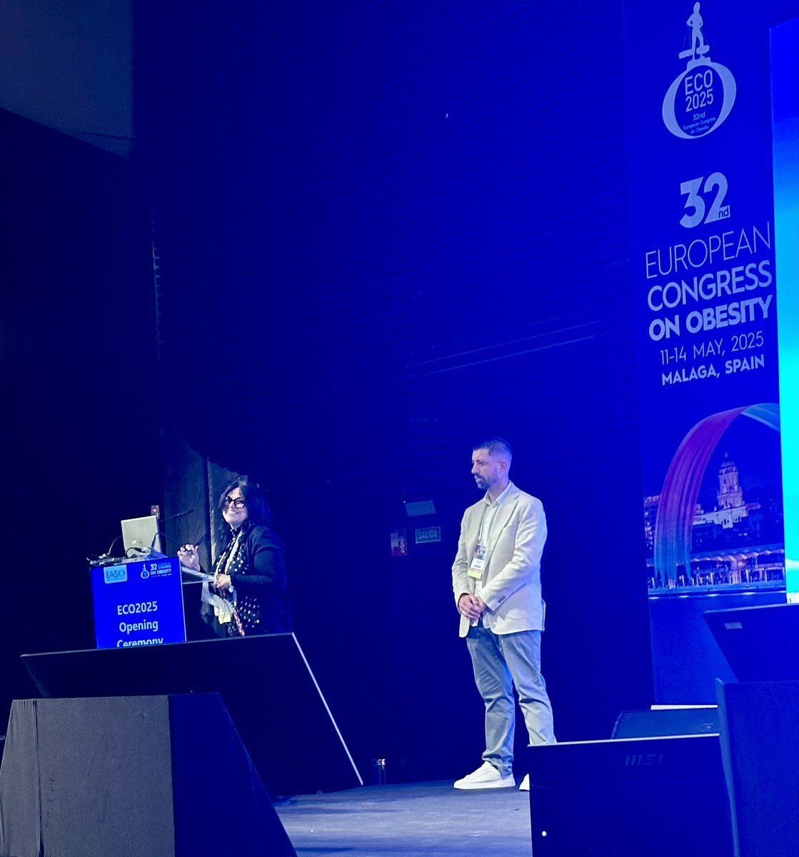 EASO (@easoobesity) on Twitter photo Really enjoyed the #ECO2025 Opening Ceremony with <a href="/EasoPresident/">EASO_President</a> <a href="/mardelmala/">Mar Malagon</a> <a href="/SociedadSeedo/">SEEDO</a> <a href="/DianaCastill08/">Diana Castillo 🇨🇴🇮🇹</a> and Fede, leaders of <a href="/ECPObesity/">ECPO</a>!
We have surpassed 4000 attendees at ECO this year! 🇪🇸 Really enjoyed the #ECO2025 Opening Ceremony with <a href="/EasoPresident/">EASO_President</a> <a href="/mardelmala/">Mar Malagon</a> <a href="/SociedadSeedo/">SEEDO</a> <a href="/DianaCastill08/">Diana Castillo 🇨🇴🇮🇹</a> and Fede, leaders of <a href="/ECPObesity/">ECPO</a>!
We have surpassed 4000 attendees at ECO this year! 🇪🇸