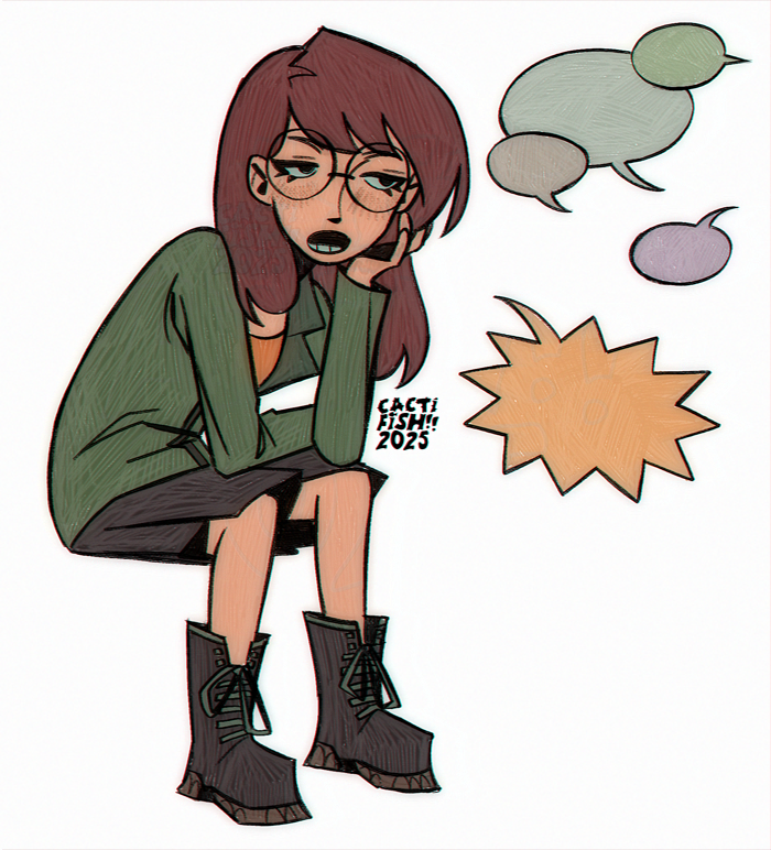 Daria drawing for my mom for mother's day yippee