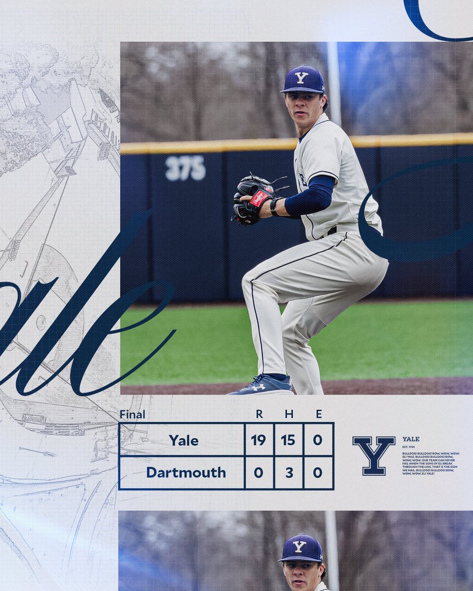 An absolute gem on the mound by the captain and Yale takes game one! 

#ThisIsYale