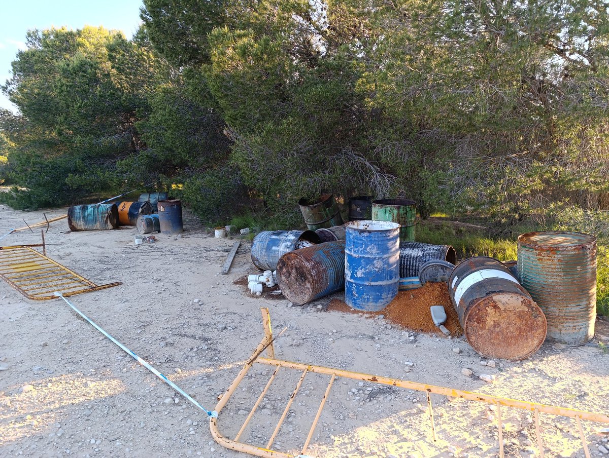 ¡Qué desgracia de gente!
Salir a entrenar por los pinares de Villamayor, disfrutando de la naturaleza, la tranquilidad, y encontrarte esta estampa...