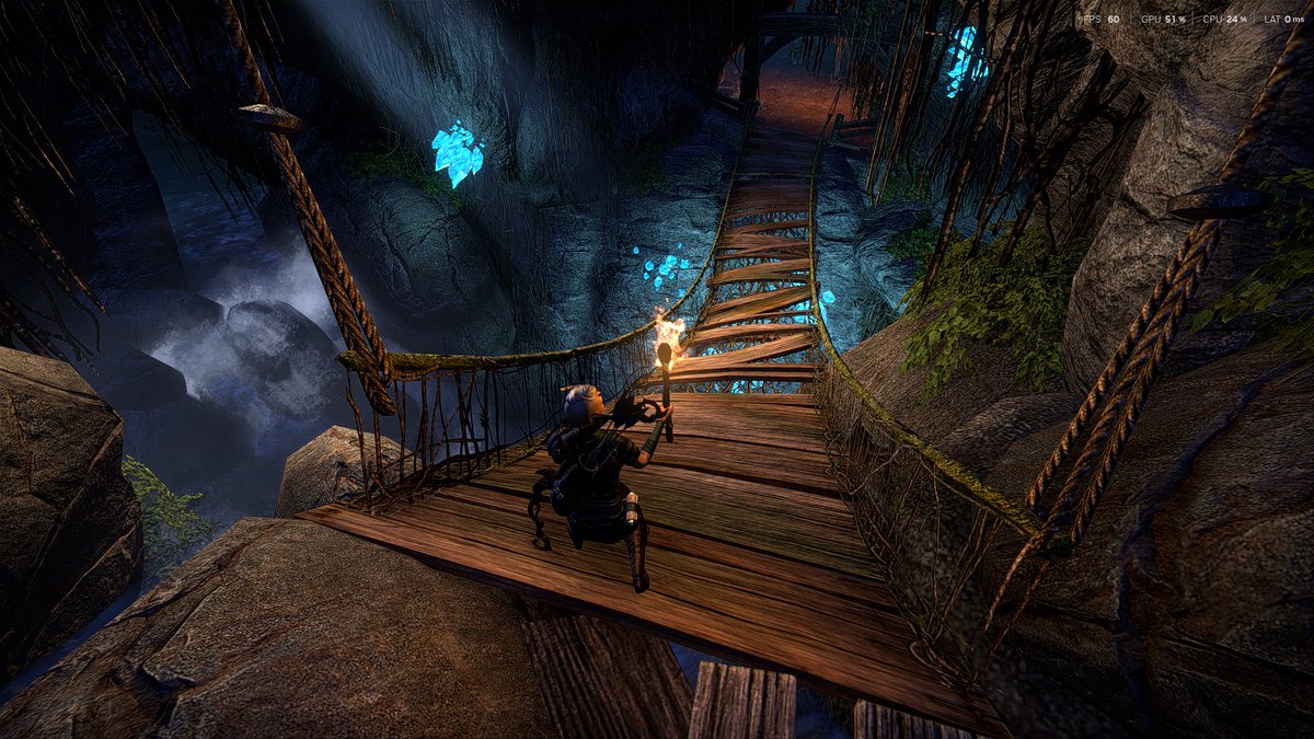 La exploración en #ESO de este fin de semana nos ha llegado a unas cuevas subterráneas!
Hemos tenido que nadar y bucear pero, el escenario es precioso (aunque peligroso)

#ESOFam #TESO #ElderScrolls