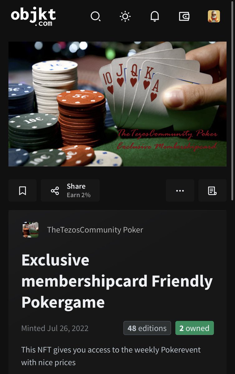 TezHop❗️

Do you like poker?

Then you’ll want in on this deal — but like any good hand, you may have to wait for the river…

In the Tezos ecosystem, there’s an awesome Discord run by <a href="/TheTezos/">TheTezosCommunity</a>, and every Sunday, they host an exclusive poker night.

Why exclusive?
Because you