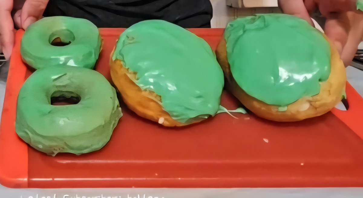 We celebrate 800 followers with donuts, what should bear do when he reaches 900.