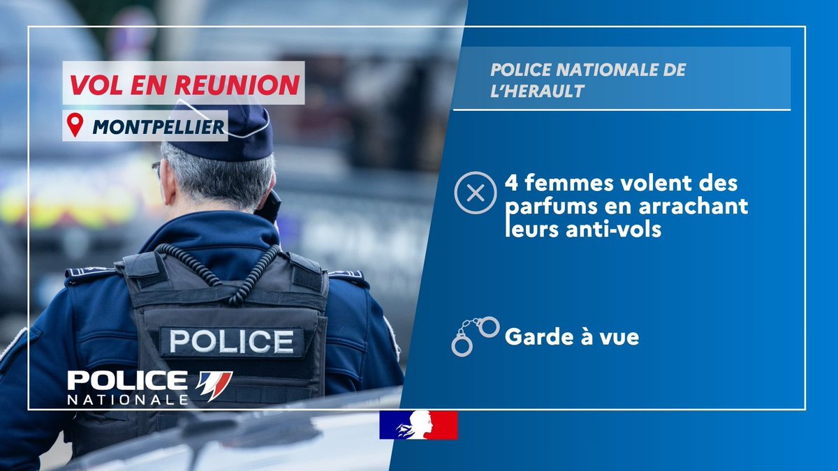 #ContreLesVols | Le 10 mai, nous sommes appelés par les agents de sécurité d’un magasin du CC le Polygone. 4 femmes ont tenté de voler de nombreux parfums. Montant total : 1650💶.
Immédiatement interpellées, elles sont placées en garde à vue.
Elles seront présentées à la #Justice