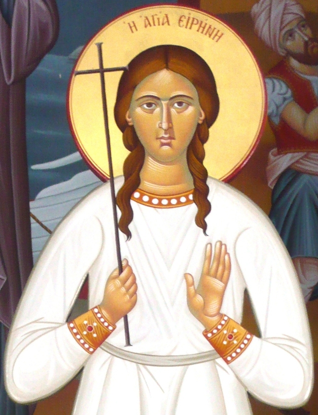 manos_1959's tweet image. Εύρεσις των τιμίων λειψάνων της Αγίας Ειρήνης της Παρθενομάρτυρος στο χωριό Καρυές της Λέσβου το 1061 μ.Χ.