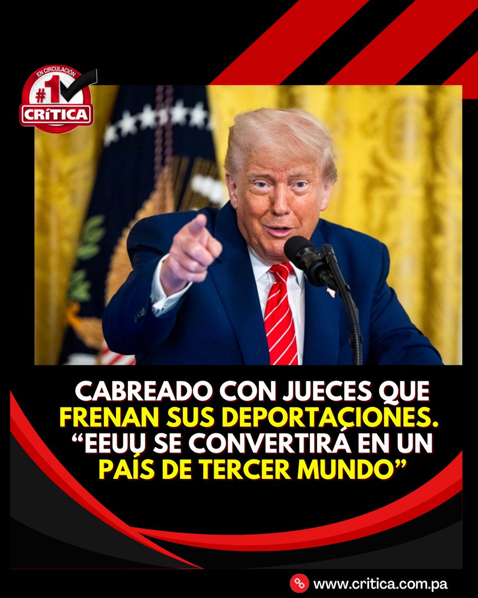 criticaenlinea's tweet image. #MundoCri "Nuestro País ha sido INVADIDO por 21.000.000 de extranjeros ilegales, muchos de los cuales son asesinos y criminales del más alto nivel. Nunca se volverá a la grandeza", dijo en su red, Truth Social.
critica.com.pa/mundo/trump-ca…