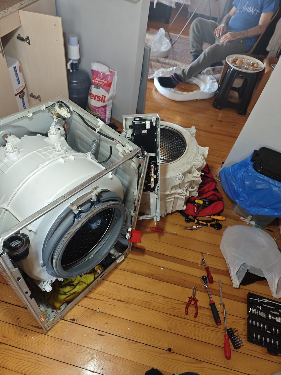 Selin&amp;Yasin çifti'nin çamaşır Makinesi kazan değişimi yapıldı beni tercih ettikleri için teşekkür ederim...