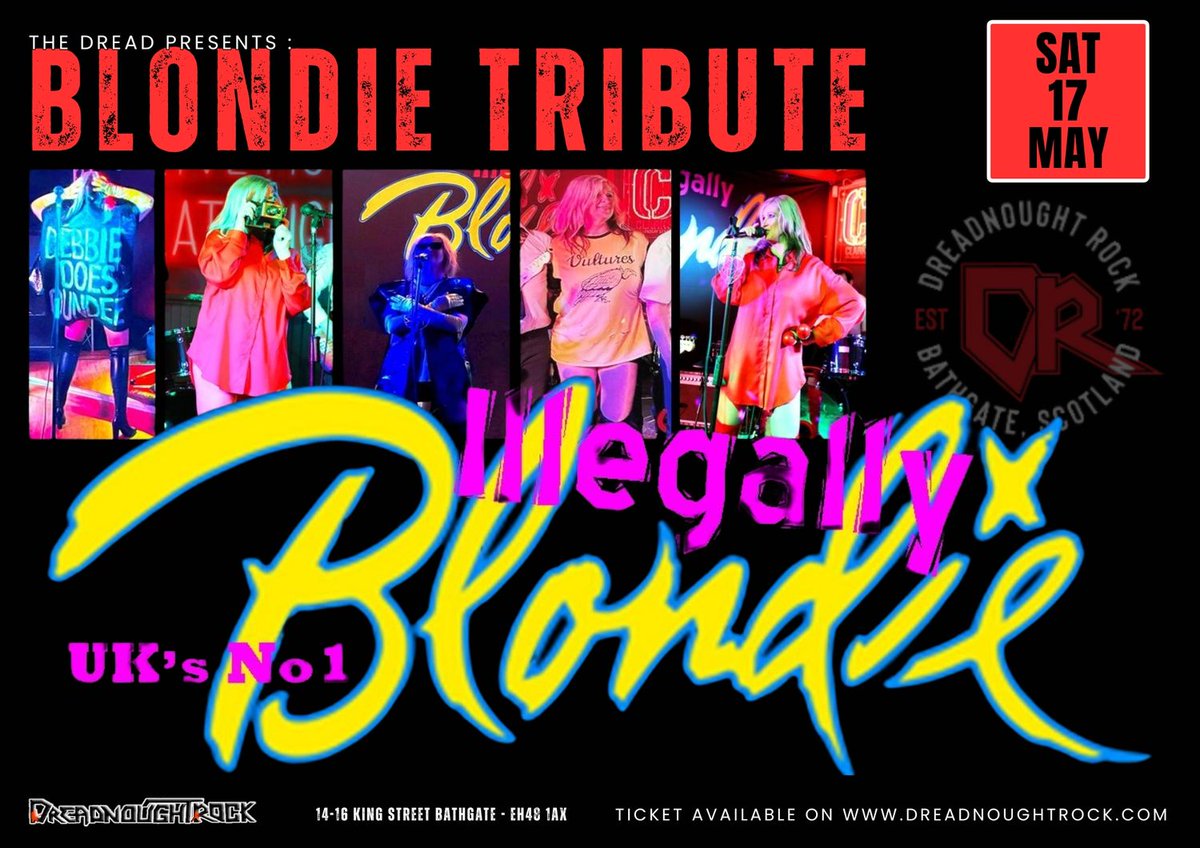 This weekend coming up. Another two top nights of live music and nightclub action at the only place that rocks every weekend.
All the info and tickets on the website dreadnoughtrock.com and dreadnoughtrock.co.uk