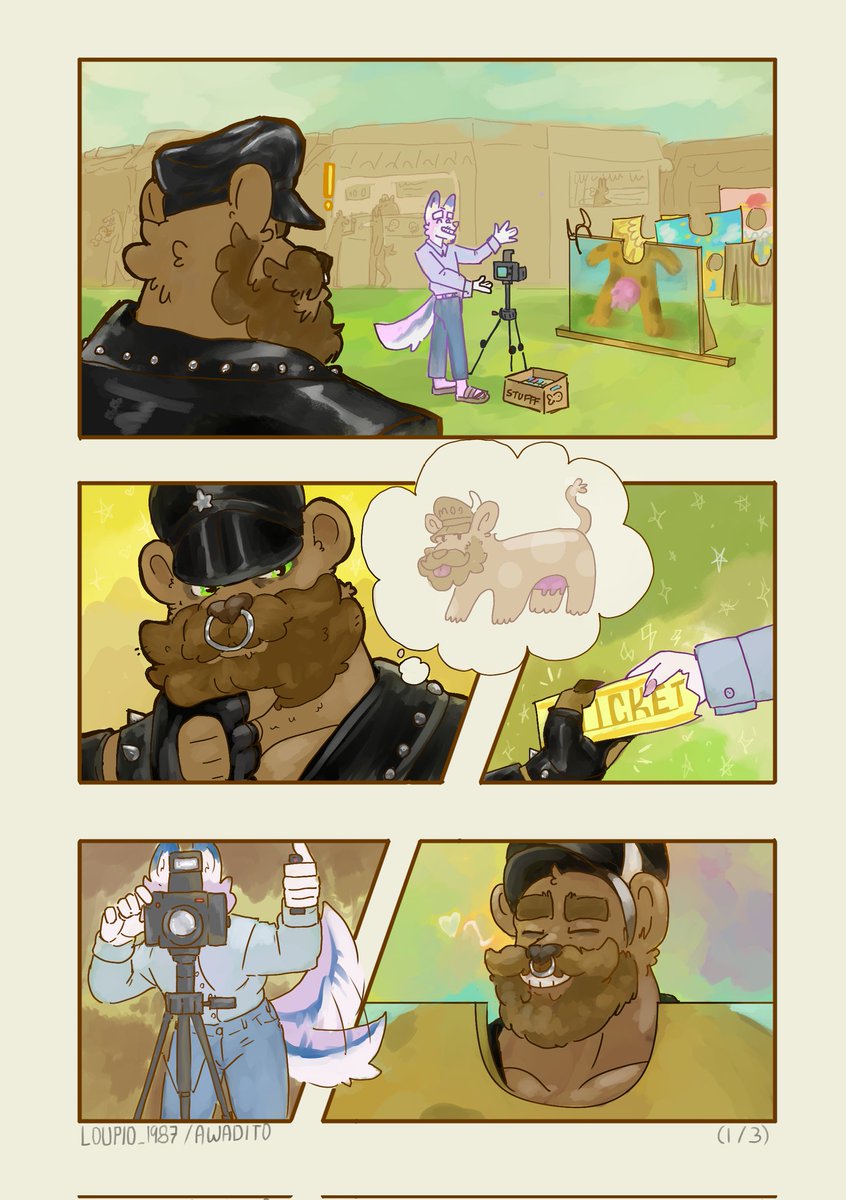 Bull Bear (1/3)
It seems he's interested in a souvenir photo. 🐻✨ <a href="/LoupioMaster/">MasterTruckerLoupio</a>
