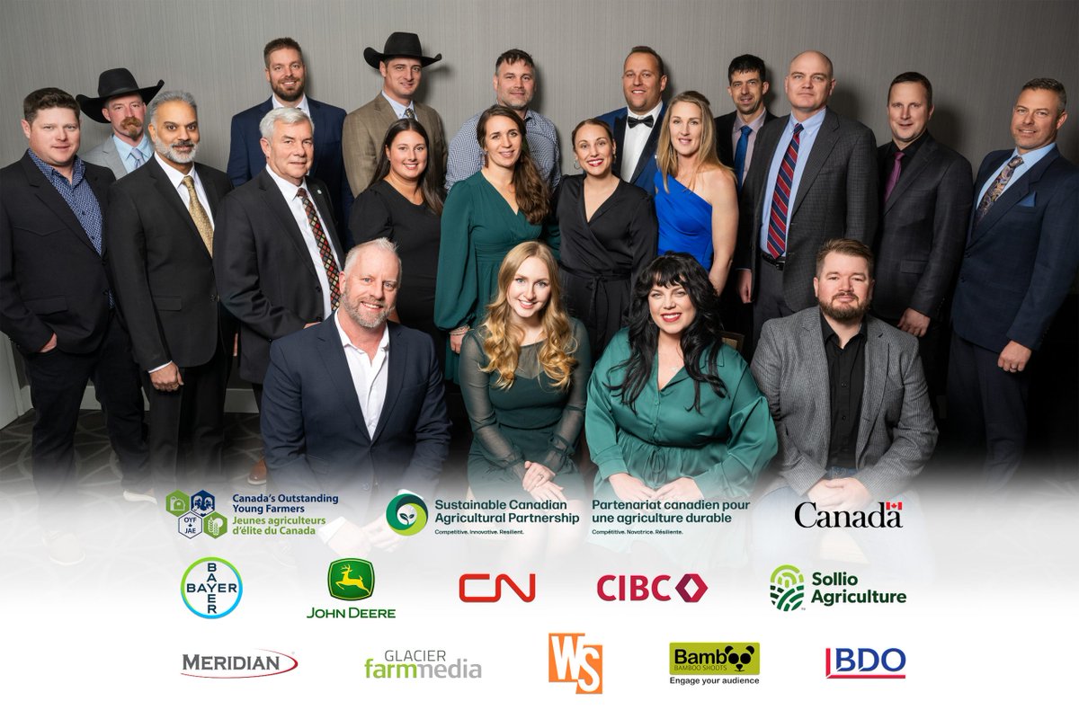 It takes a community to celebrate Canada’s best in ag. 🌾
Huge thanks to our National Sponsors for supporting the future of farming. 💚
Learn more: oyfcanada.com/language/en/sp…
#COYFJAE #ThankYouSponsors #OutstandingYoungFarmers #CdnAg